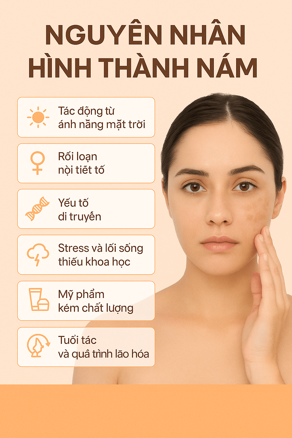 Nguyên Nhân Hình Thành Nám Và Giải Pháp Điều Trị Hiệu Quả 2 Nguyên nhân hình thành nám - 01