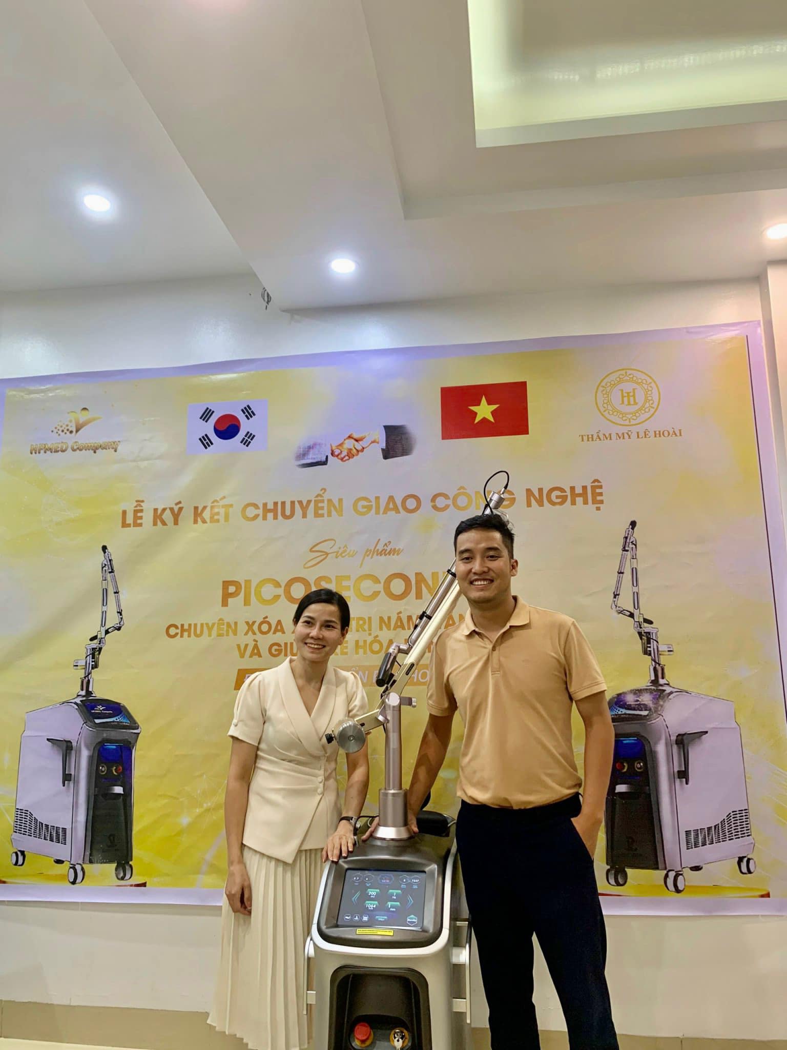 chuyển giao máy laser picoseconds cho thẩm mỹ viện lê hoài - 02