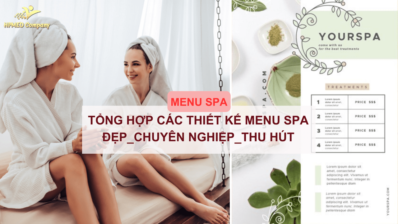 Menu Spa – Tổng hợp các thiết kế menu spa đẹp, chuyên nghiệp, thu hút