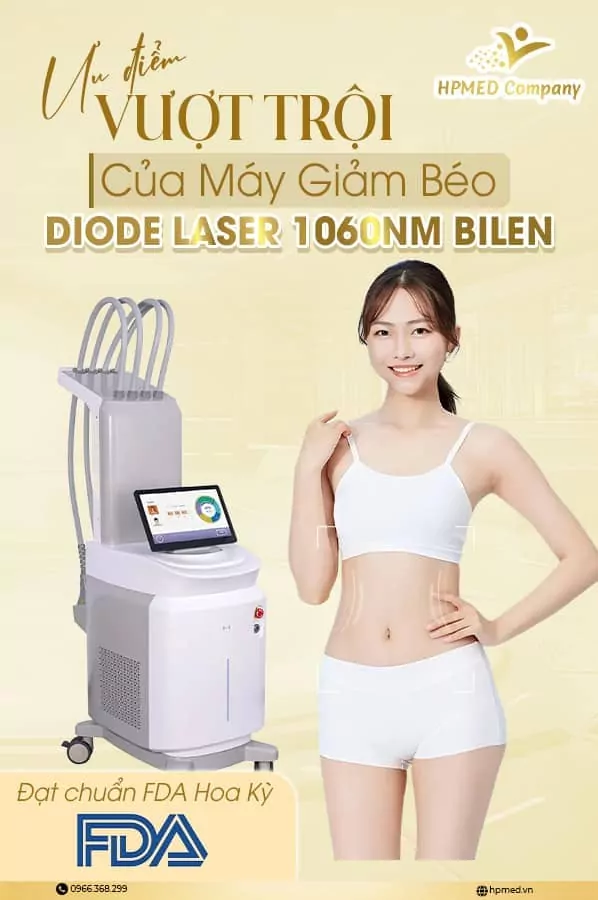 Máy Giảm Béo Diode Laser 1060 Bilen Cao Cấp