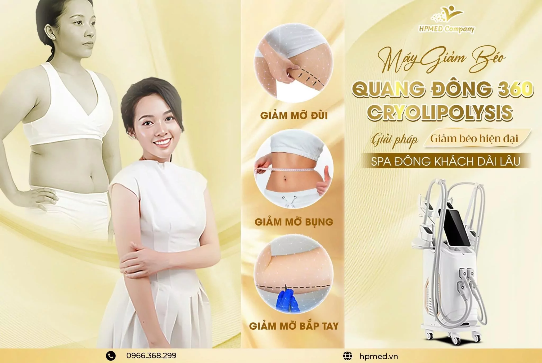 Máy Giảm Béo Quang Đông 360 Cryolypolisis