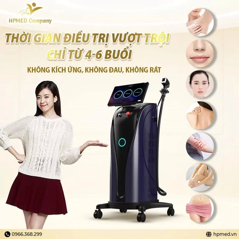 Máy Triệt Lông Diode Laser Cao Cấp