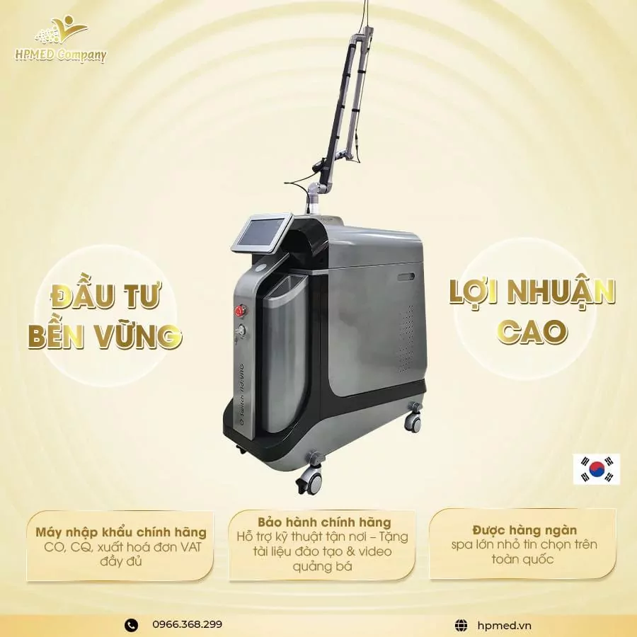 Máy Xóa Xăm Laser Qmax Hàn Quốc