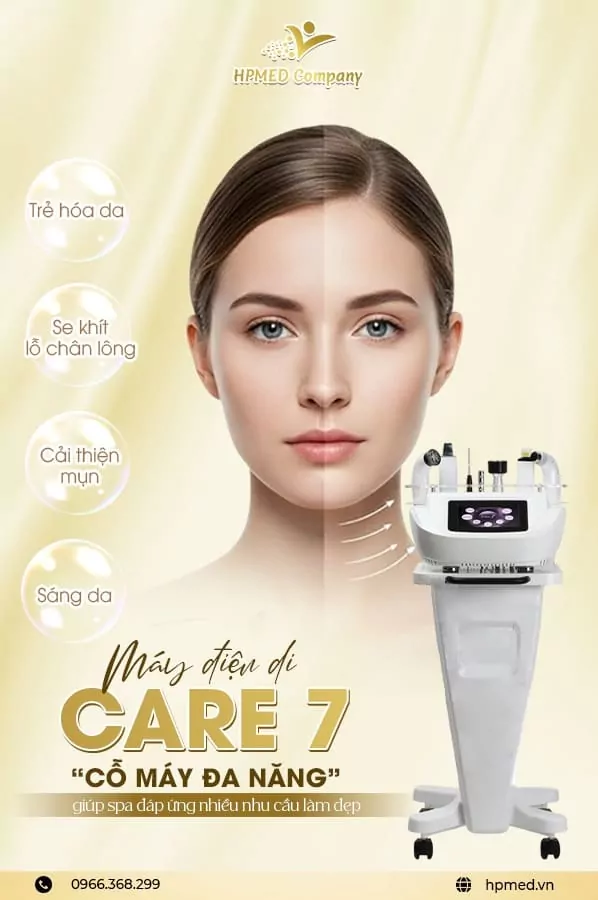 Máy Điện Di Care 7 Hàn Quốc Cao Cấp