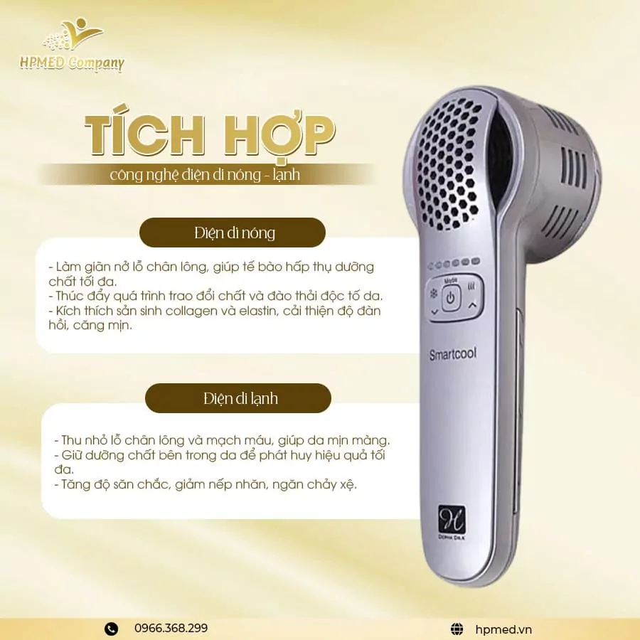 Máy Điện Di Smart Cool Nóng Lạnh Hàn Quốc | Cao Cấp 2 Máy Điện Di Smart Cool Hàn Quốc