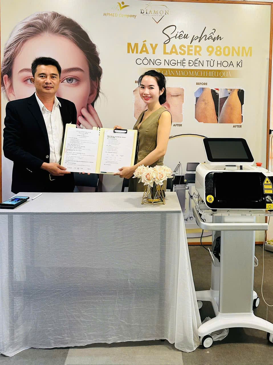 Máu Diode Laser 980nm Điều Trị Giãn Mao Mạch