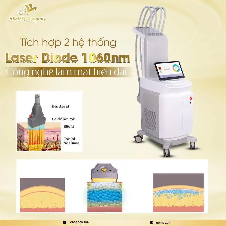 Máy Giảm Béo Diode Laser 1060 Bilen Cao Cấp