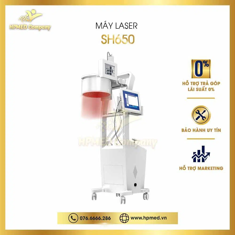 Máy Mọc Tóc, Máy Kích Thích Mọc Tóc Bằng Laser SH650 Cao Cấp 1 Máy Điều Trị Rụng Tóc Bằng Laser SH650