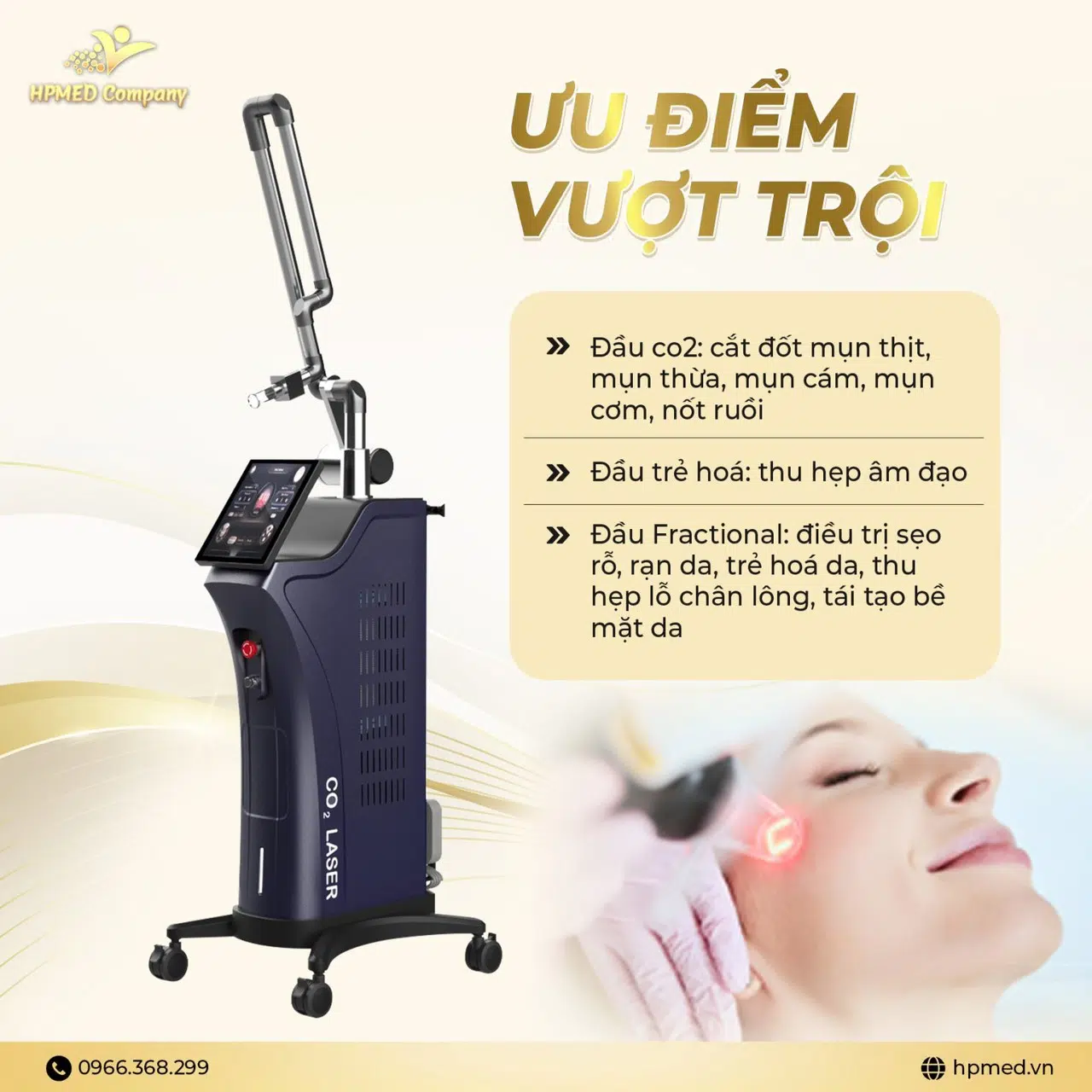Máy Laser Co2 Fractional Harmoni Cao Cấp