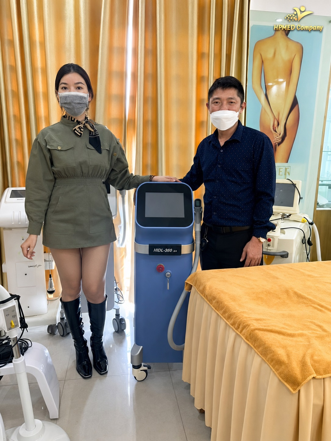 HPMED Chuyển Giao Máy Triệt Lông Diode Laser Bắc Kinh Cho Thẩm Mỹ Quỳnh Mai – BS Minh Sài Gòn Tại Hạ Long, Quảng Ninh