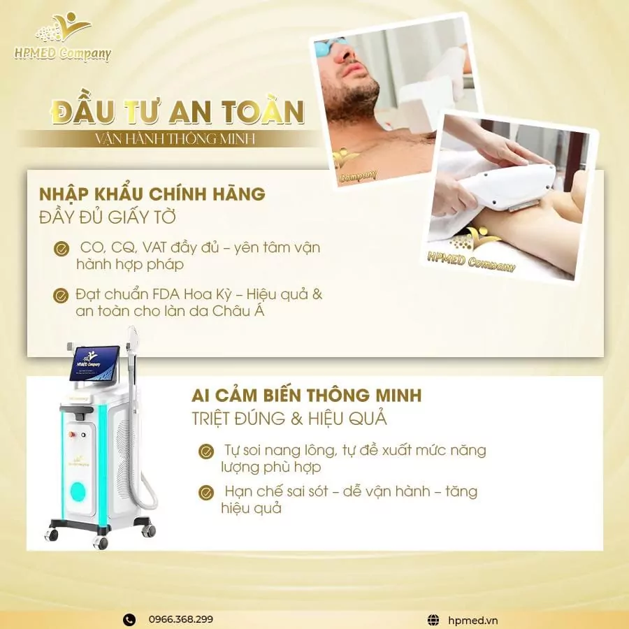 Đặc điểm thiết bị triệt lông HPLUXURY
