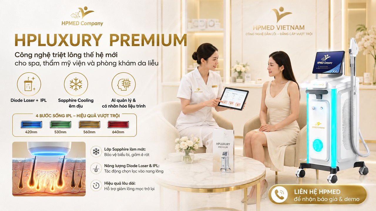 Máy triệt lông lạnh HPLUXURY Premium