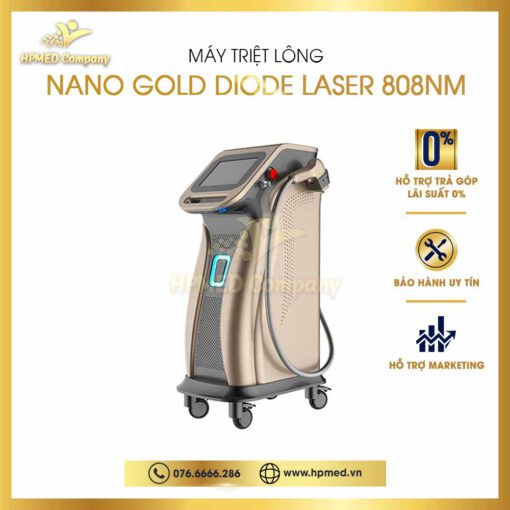 Máy Triệt Lông Nano Gold Diode Laser 808nm