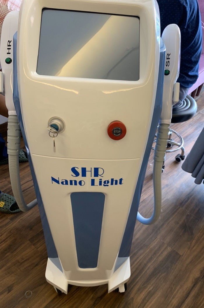 máy triệt lông shr nano light