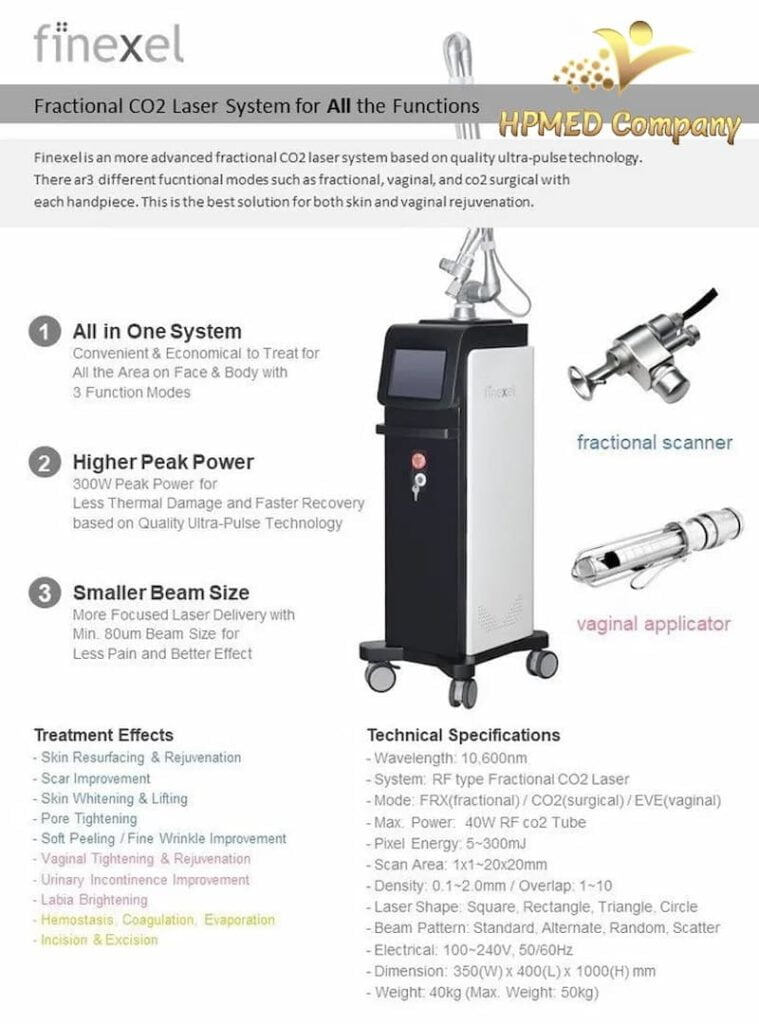 Máy Laser Fine xel, máy laser co2 fine xel, máy laser co2 fractional fine xel