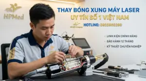 Dịch vụ thay bóng xung máy laser xóa xăm uy tín số 1 Việt Nam - HPMed