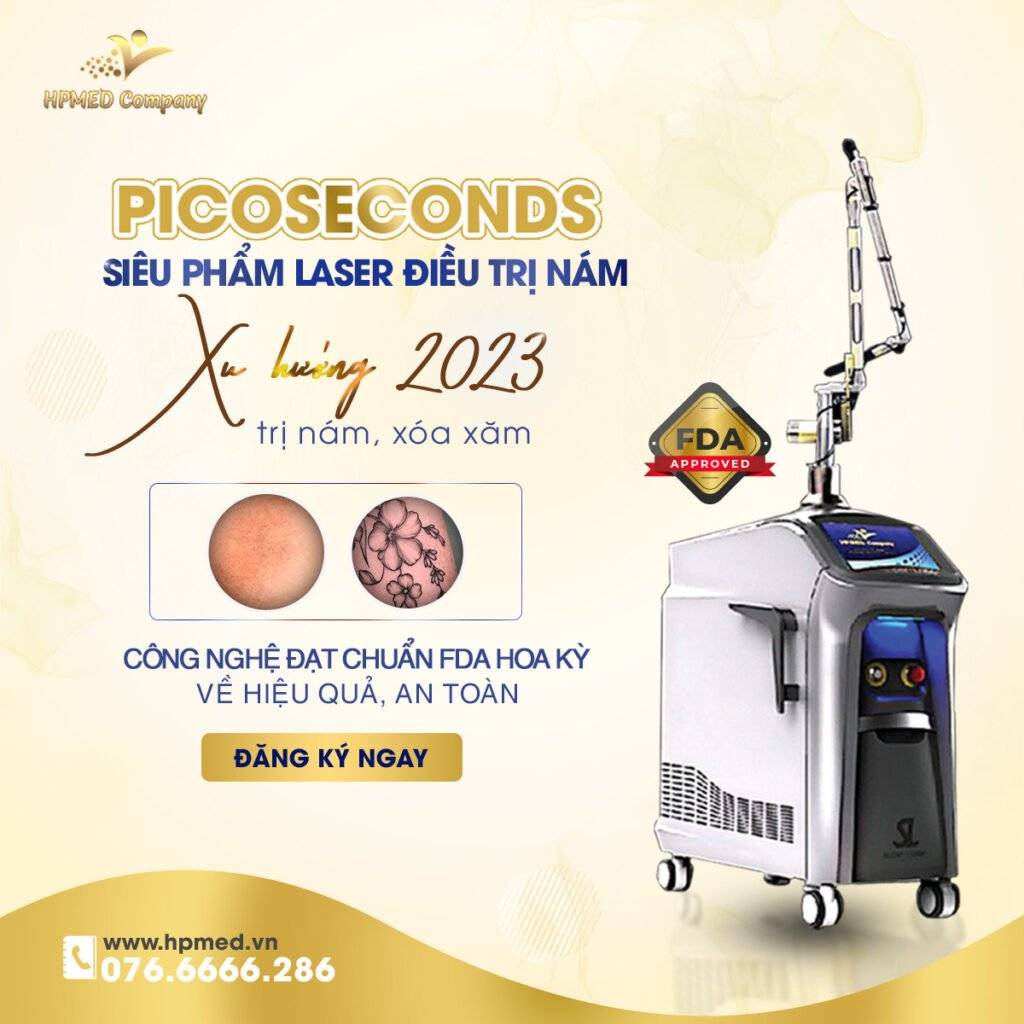 Máy Laser Picoseconds Xoá Xăm Trị Nám