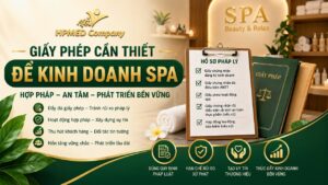 Sơ đồ lộ trình các loại giấy phép cần thiết để kinh doanh spa hợp pháp cùng HPMED
