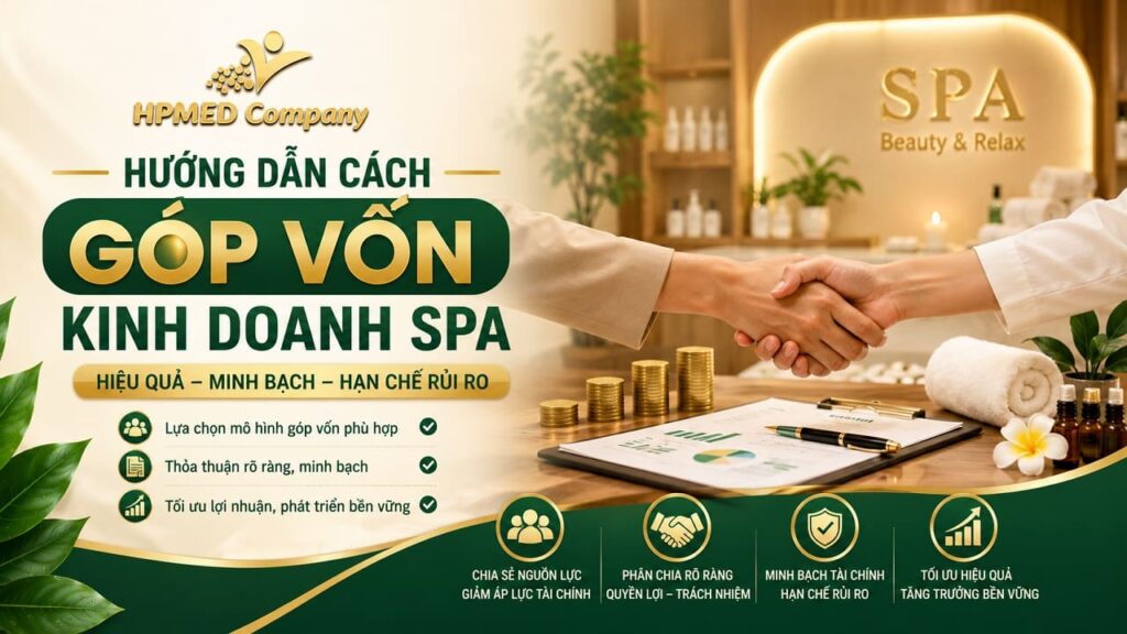 Sơ đồ ma trận hướng dẫn cách góp vốn kinh doanh spa hiệu quả minh bạch cùng HPMED