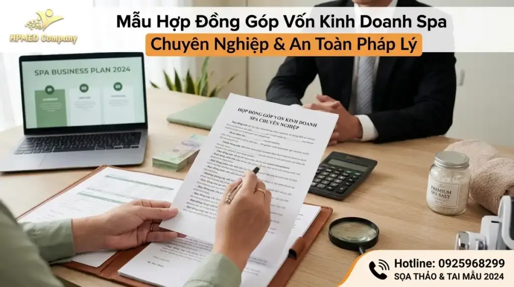 Mẫu Hợp Đồng Góp Vốn Kinh Doanh Spa Chuyên Nghiệp & An Toàn Pháp Lý