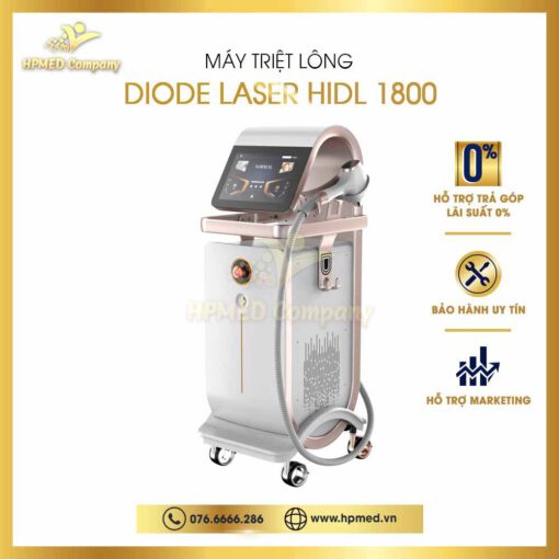 Máy Triệt Lông Diode Laser HIDL 1800 Cao Cấp