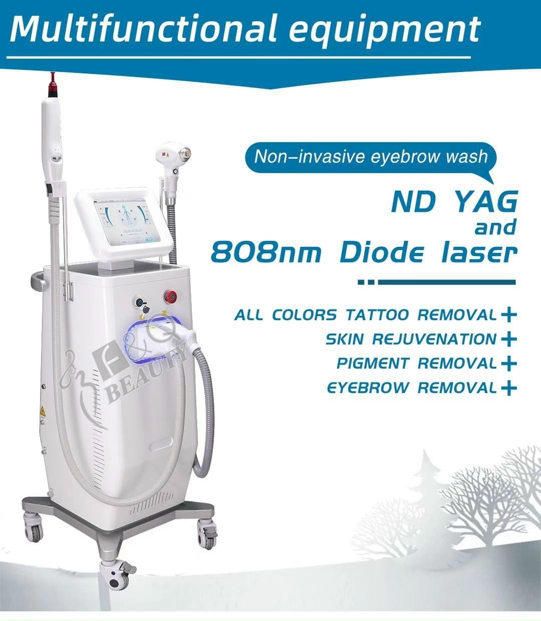 Máy triệt lông diode laser fq beauty