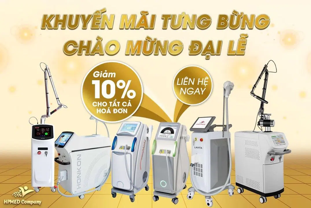 Hướng dẫn tính chi phí mở phòng khám da liễu 3 thiết bị spa thẩm mỹ cao cấp chính hãng hpmed