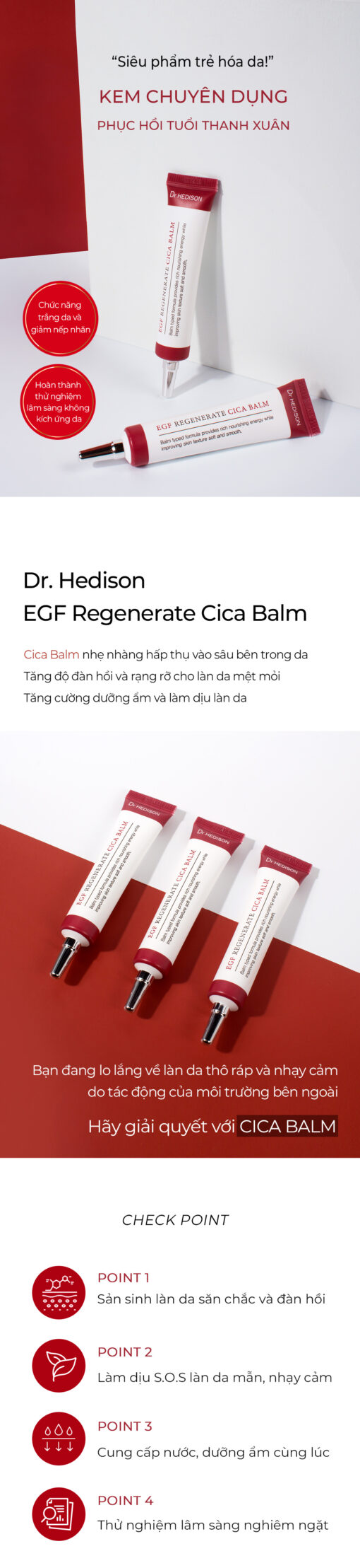 Kem sáp dưỡng cao cấp EGF Regenerate CiCa balm (30ml) - 02