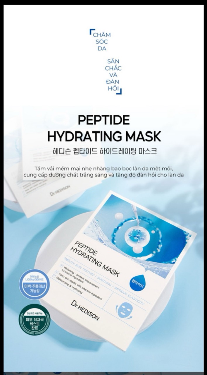 Mặt nạ giảm kích ứng Peptide Hydrating Mask (23gX10ea) - 02