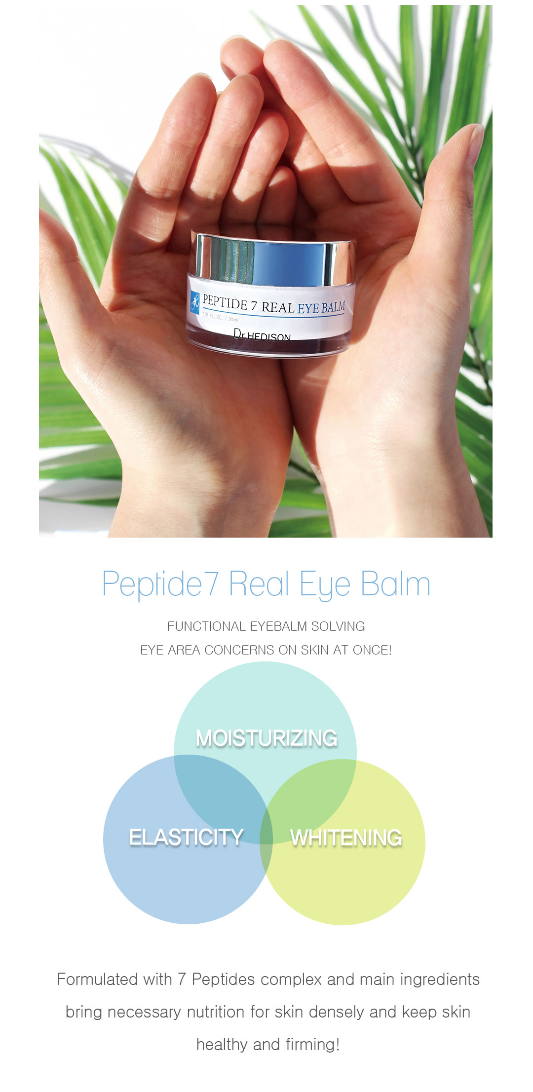 Sáp dưỡng vùng mắt Peptide 7 Real Eye Balm (30ml) - 05