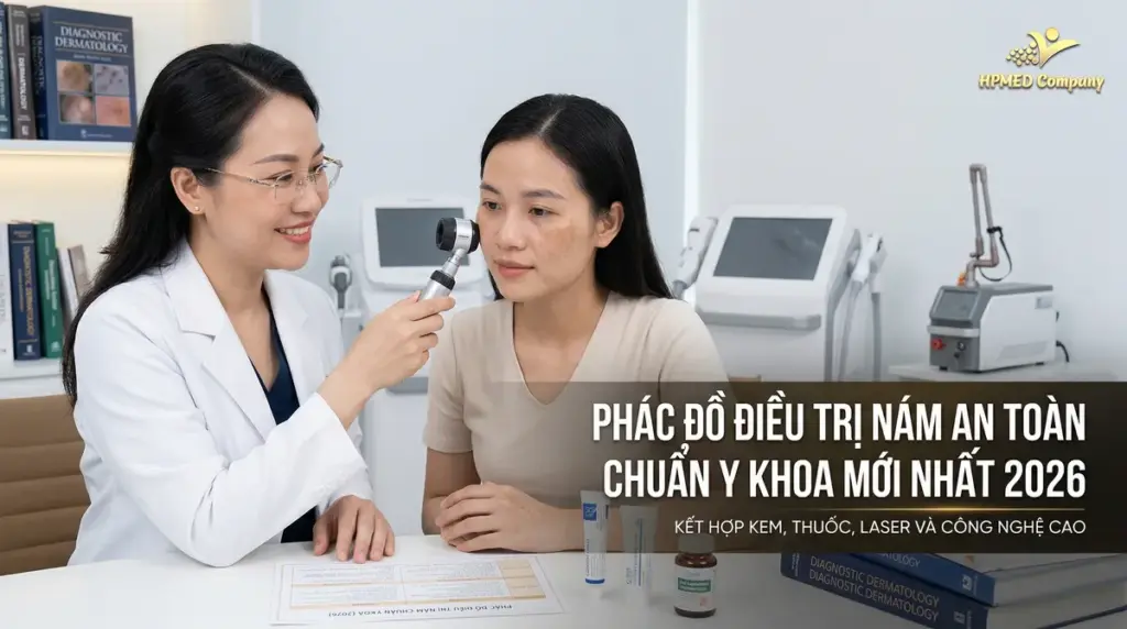 Phác đồ điều trị nám an toàn, chuẩn y khoa mới nhất 2026