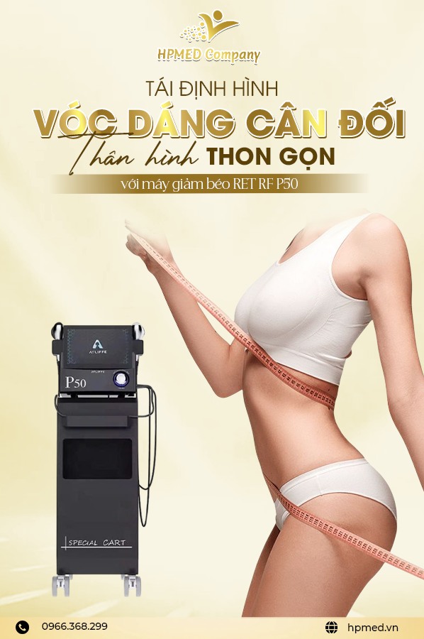 Máy giảm béo Spa chính hãng - Công nghệ giảm mỡ chuyên sâu - HPMED