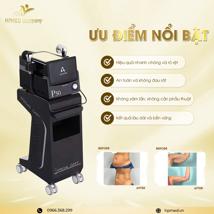 Máy giảm béo Spa chính hãng - Công nghệ giảm mỡ chuyên sâu - HPMED