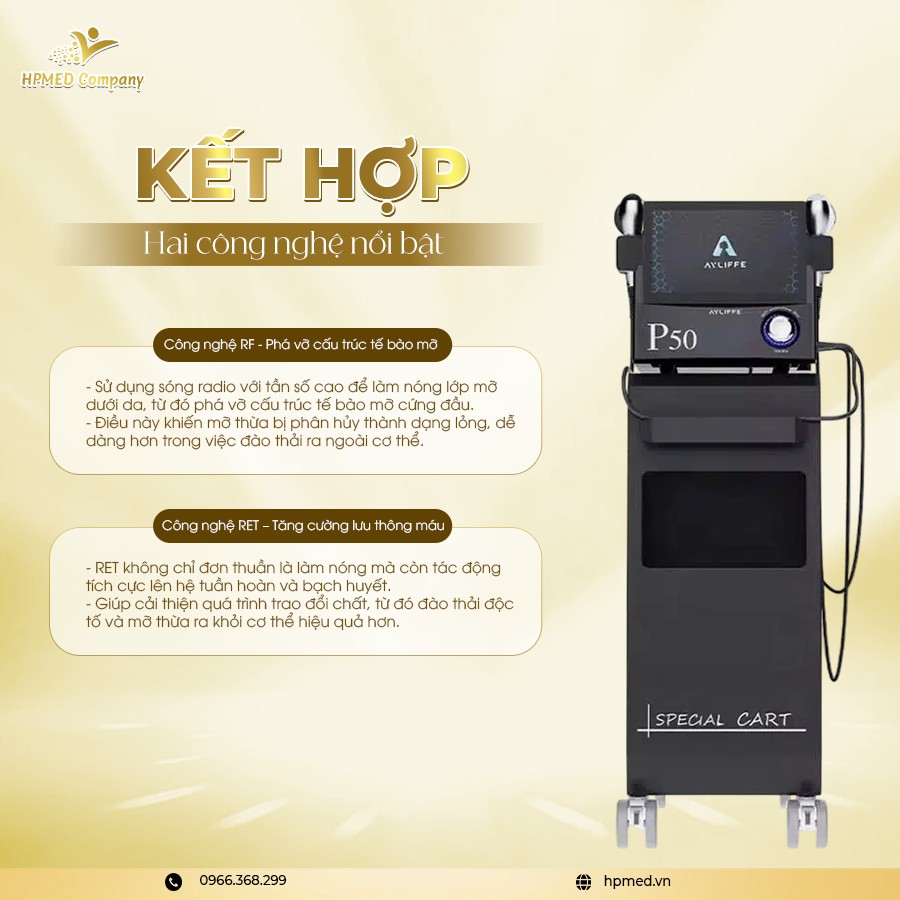 Máy giảm béo Spa chính hãng - Công nghệ giảm mỡ chuyên sâu - HPMED