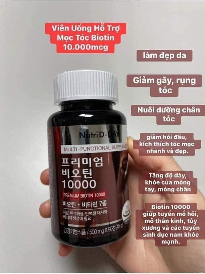 Biotin Mọc Tóc Bí Quyết Cho Mái Tóc Khỏe Mạnh Và Dày Dặn