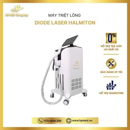 máy triệt lông lạnh diode laser hamilton