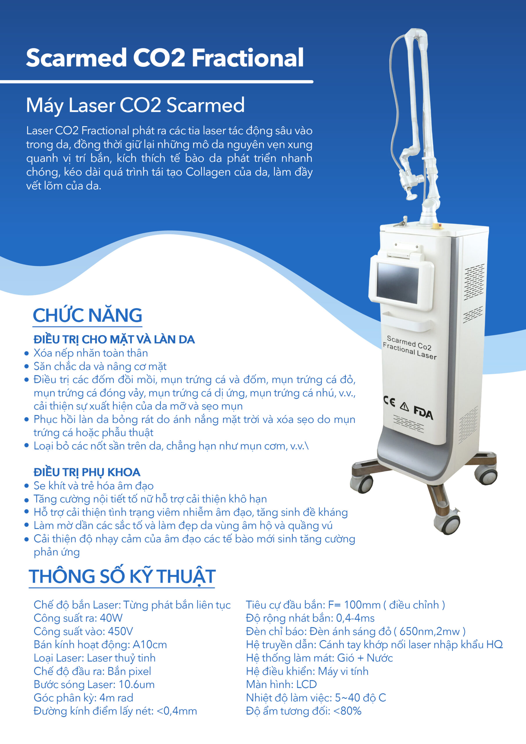 Công dụng của máy laser CO2 Fractional