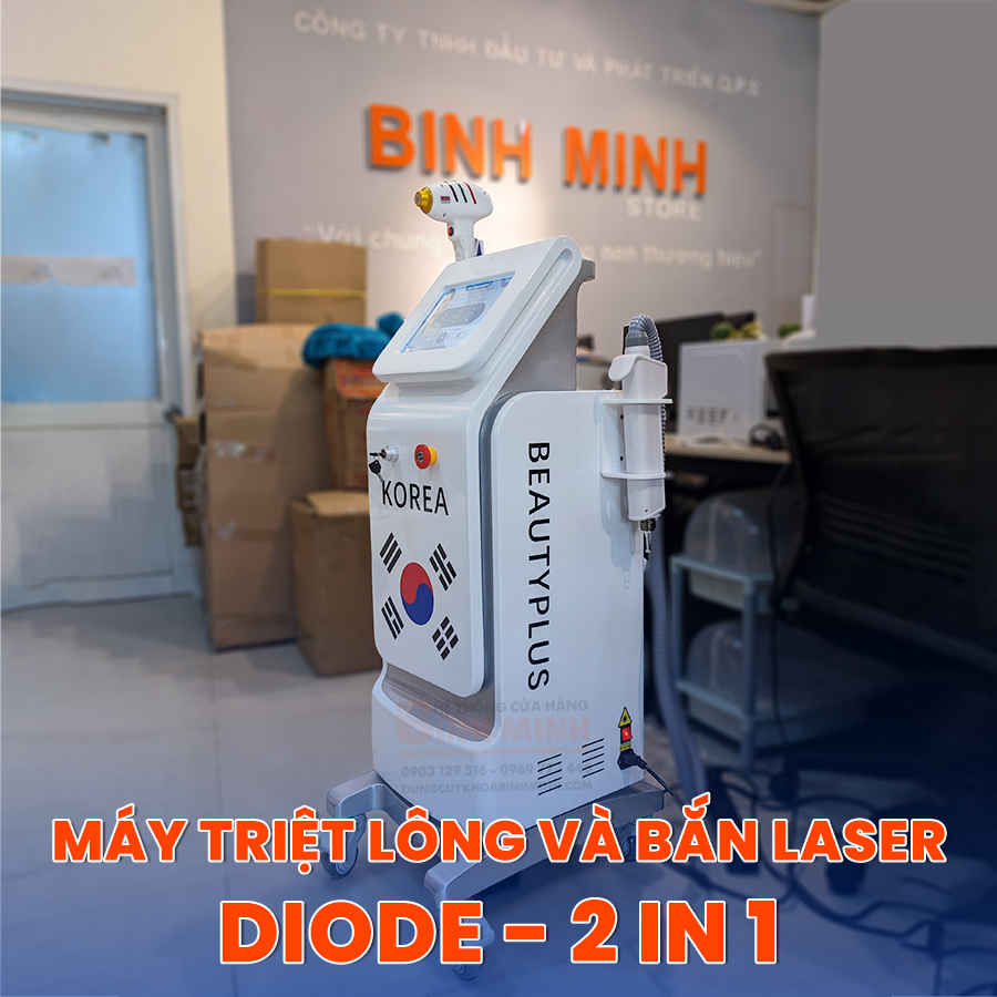 Máy triệt lông diode laser 808 2in1