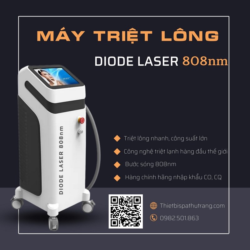 Máy triệt lông diode laser spa