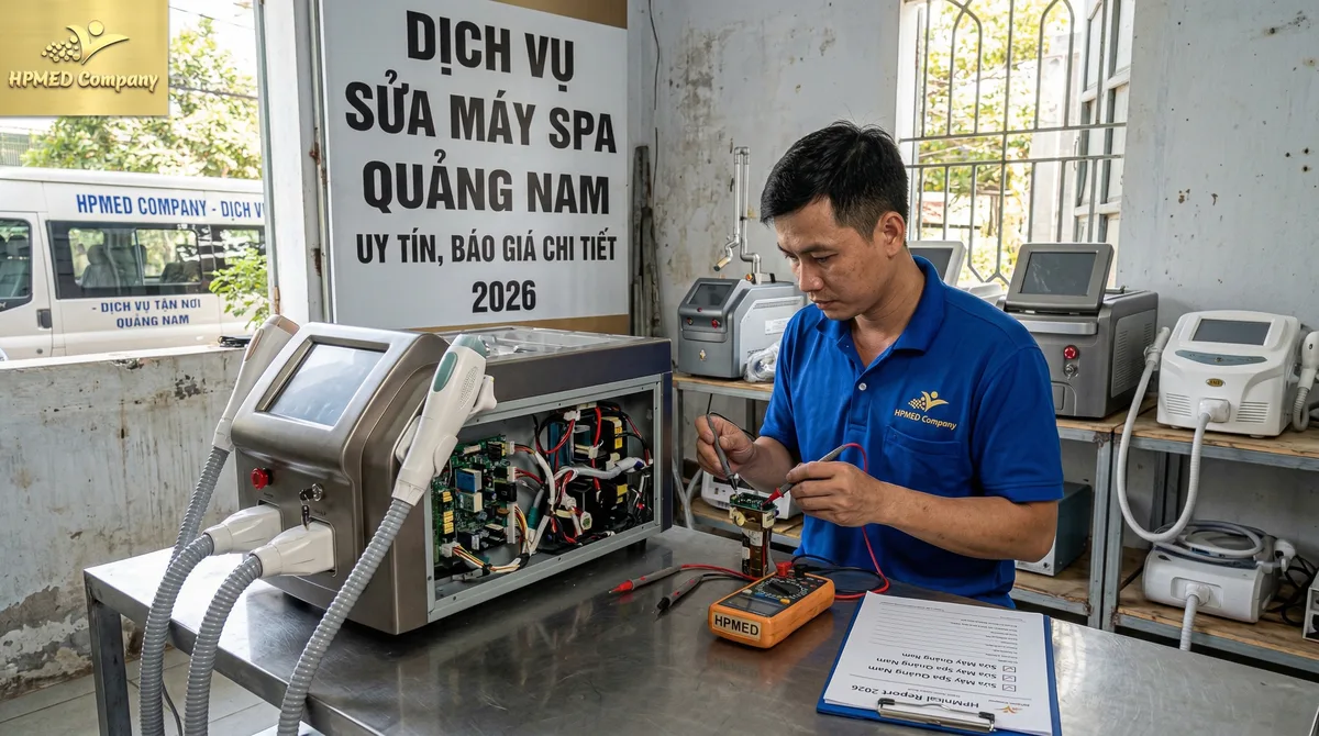 Sửa máy spa Quảng Nam - kiểm tra, báo giá dịch vụ tại HPMED