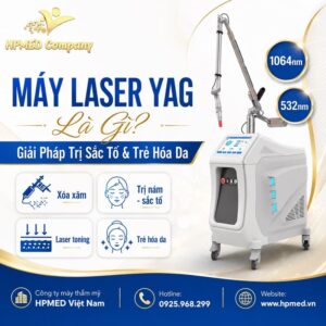Máy laser YAG chính hãng công nghệ Q-Switched xóa xăm và điều trị nám tại HPMED