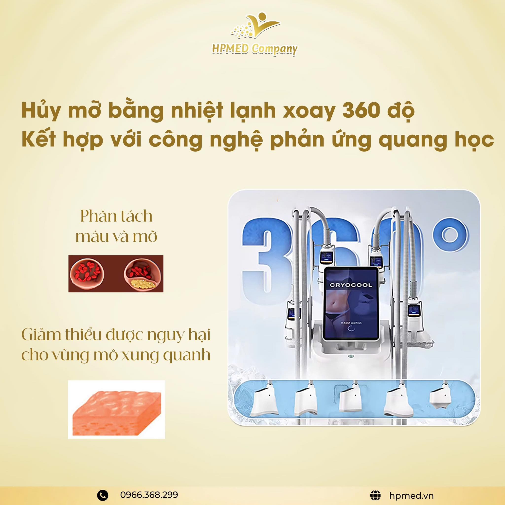 Máy Giảm Béo Quang Đông 360 Cryolypolisis