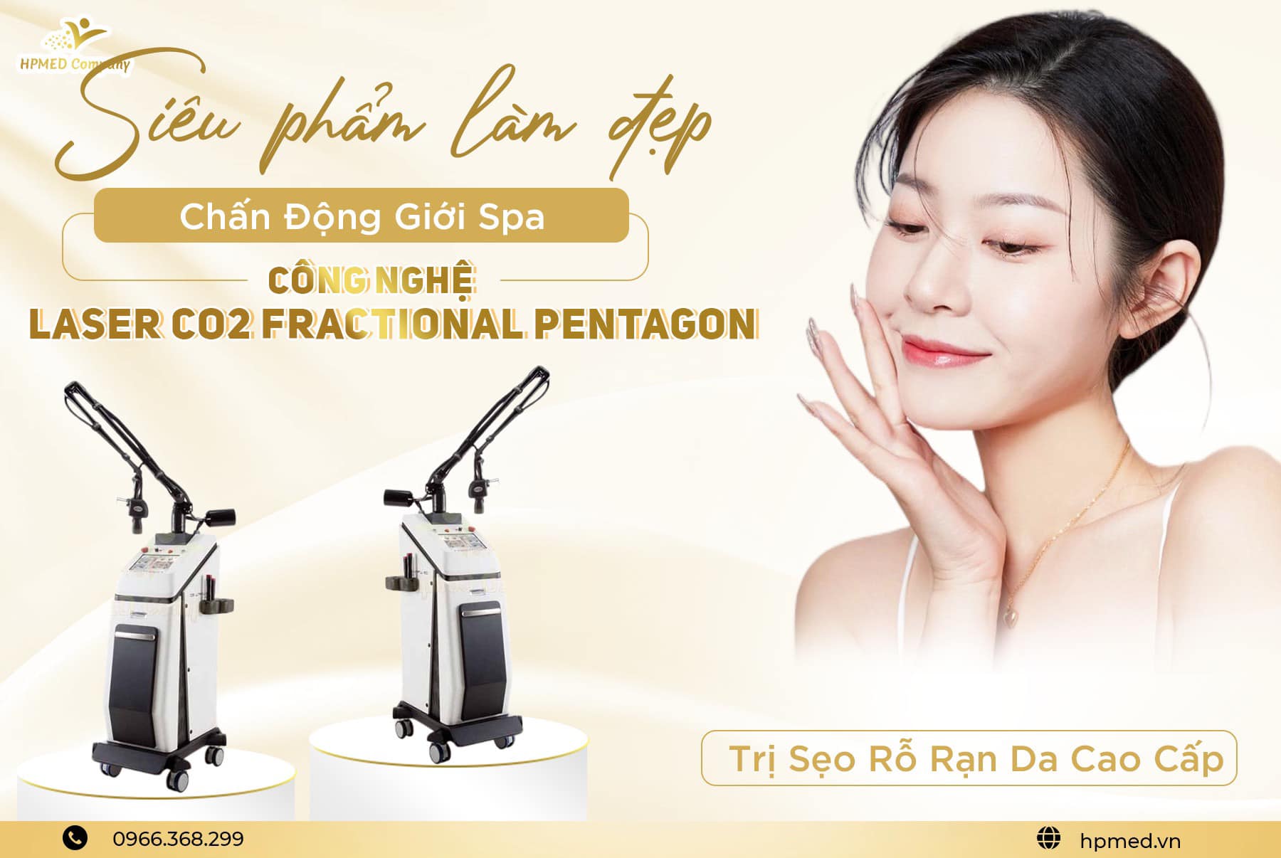 Máy Laser Co2 Fractional Pentagon Hàn Quốc