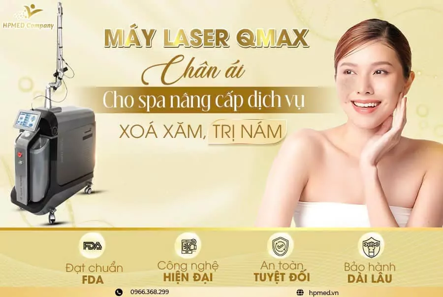 Máy Laser ND:YAG Q-Switched QMAX Hàn Quốc 2 Thân máy Laser QMAX Q-Switched Nd:YAG
