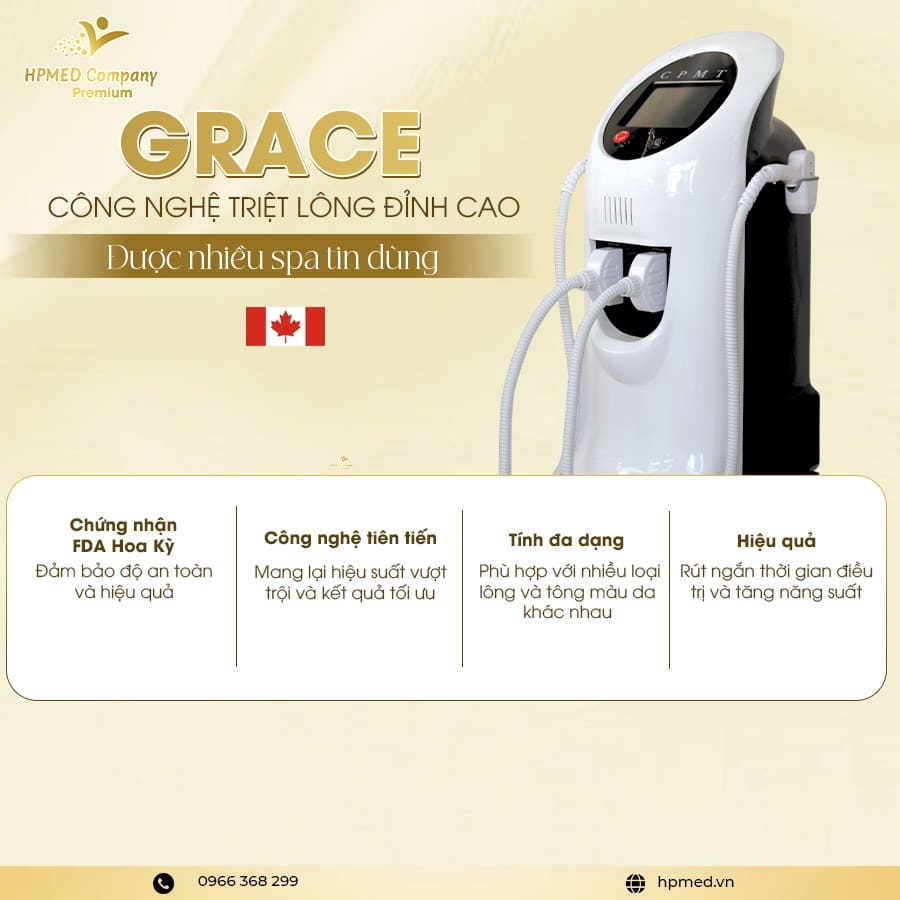 Máy Triệt Lông Diode Laser Cao Cấp