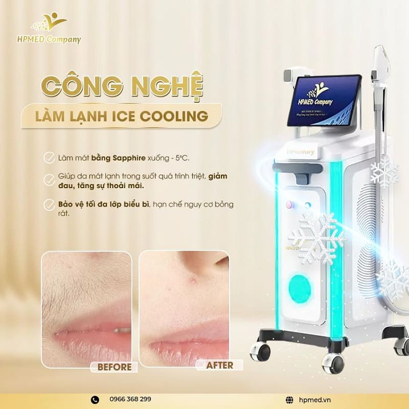 Máy Triệt Lông Spa Cao Cấp HPmed