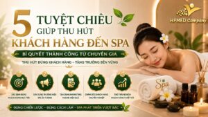 Sơ đồ ma trận 5 tuyệt chiêu giúp thu hút khách hàng đến spa đông nghịt khách cùng HPMED