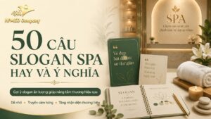 Sơ đồ tổng hợp 50 câu slogan spa hay và ý nghĩa định vị thương hiệu tại HPMED