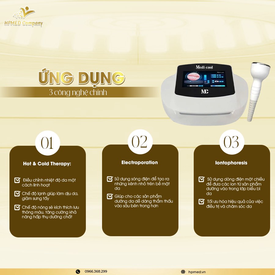 Máy Điện Di Medi Cool Hàn Quốc