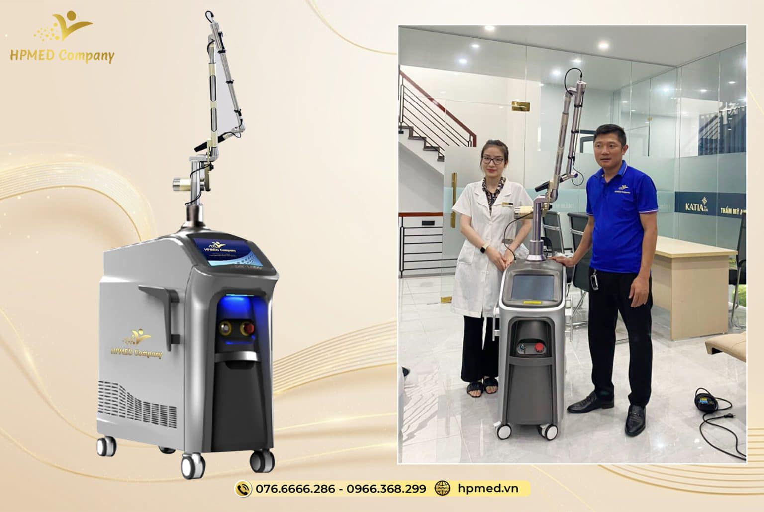 Máy Laser ND YAG Q-Switch SL-NY 602 Xóa Xăm Trị Nám